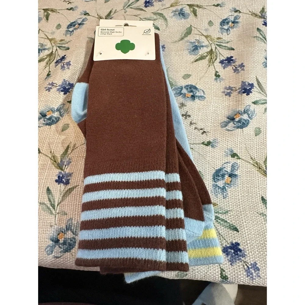 Brand New Girl Scout Brownies Socks